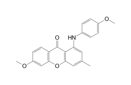 6-Methoxy-3-methyl-1-[(4-methoxyphenyl)amino]-9H-xanthrene-9-one