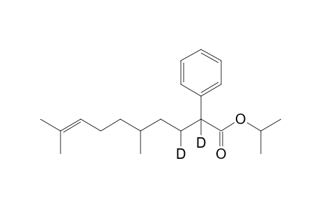 2,3-Dideuterio-5,9-dimethyl-2-phenyl-8-decenoic acid propan-2-yl ester