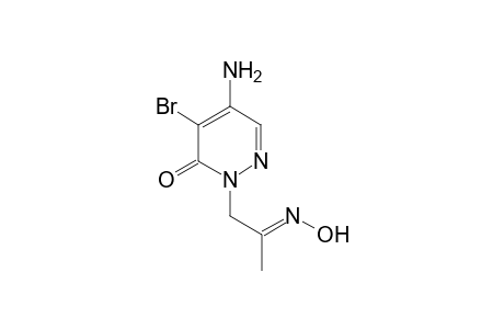 5-Amino-2-(2-hydroximinopropyl)-4-bromopyridazin-3-one