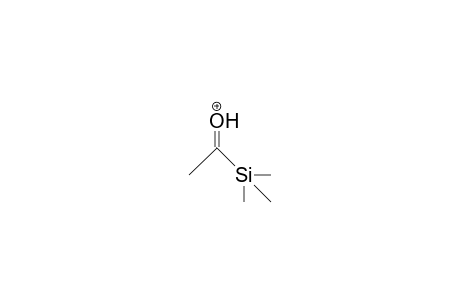 1-Trimethylsilyl-1-hydroxonium-ethane cation