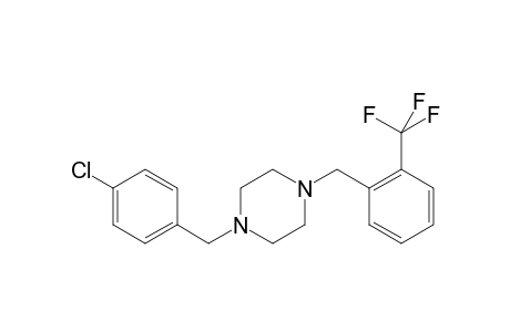 1-(4-Chlorobenzyl)-4-[2-(trifluoromethyl)benzyl]piperazine