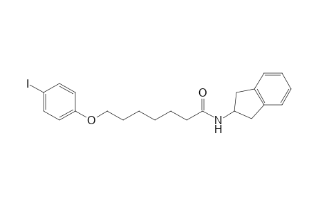 N-(2,3-Dihydro-1H-inden-2-yl)-7-(4-iodophenoxy)heptanamide