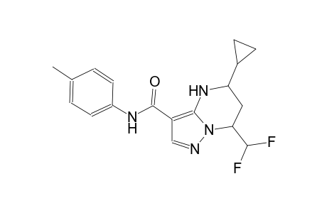 5-cyclopropyl-7-(difluoromethyl)-N-(4-methylphenyl)-4,5,6,7-tetrahydropyrazolo[1,5-a]pyrimidine-3-carboxamide