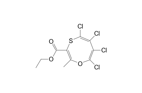 1,4-Oxathiocin-3-carboxylic acid, 5,6,7,8-tetrachloro-2-methyl-, ethyl ester