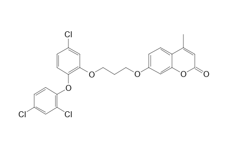 7-[3-[5-CHLORO-2-(2,4-DICHLOROPHENOXY)-PHENOXY]-PROPOXY]-4-METHYL-2H-CHROMEN-2-ONE