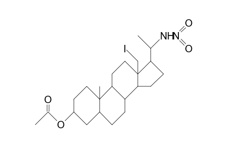 (20S)-18-Iodo-20-nitroamino-5a-pregnan-3b-yl acetate