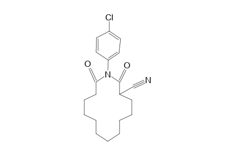1-(4-CHLOROPHENYL)-2,14-DIOXO-1-AZACYCLOTETRADECANE-3-CARBONITRILE