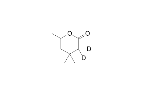2H-Pyran-2-one-3-D, tetrahydro-3-d-4,4,6-trimethyl-