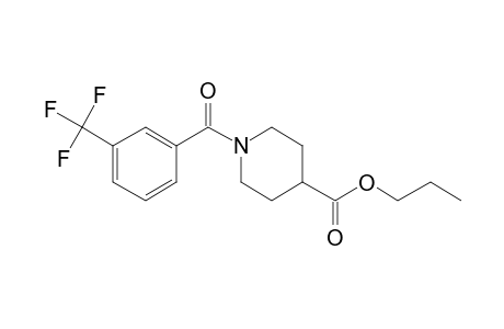 Isonipecotic acid, N-(3-trifluoromethylbenzoyl)-, propyl ester