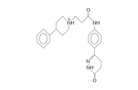 3-(4-Phenyl-piperidinyl)-N-(4-[3(2H)-oxo-4,5-dihydro-6-pyridazinyl)-phenyl]-propanamide cation