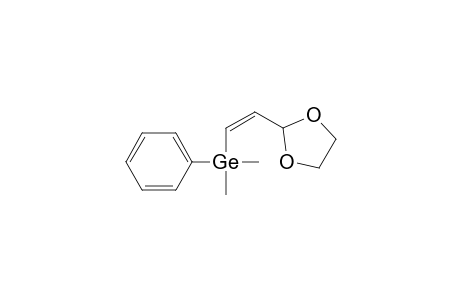(Z)-1-(phenyldimethylgermyl)-2-(1',3'-dioxolanyl)ethene