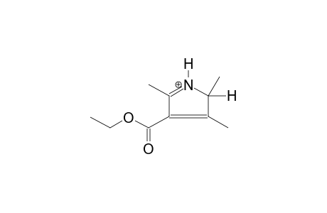 3-ETHOXYCARBONYL-2,4,5-TRIMETHYLPYRROL, PROTONATED