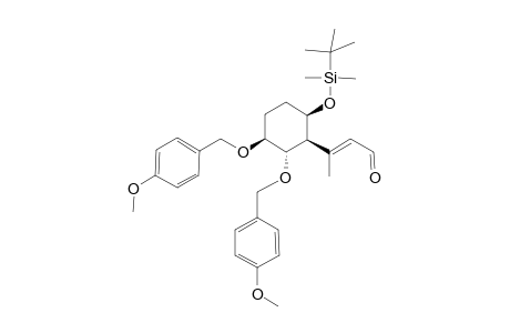 (E)-3-[(1S,2S,3S,6R)-6-(tert-Butyl-dimethyl-silanyloxy)-2,3-bis-(4-methoxy-benzyloxy)-cyclohexyl]-but-2-enal