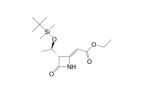 Ethyl {(2Z)-3'-[1"-(t-butyl)dimethylsilyloxy)ethyl]-4'-oxoazetidin-2'-ylidene}-acetate