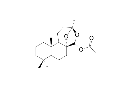 (17S)-8,13:13,17-diepoxy-14,15-dinorlabdan-17-yl acetate