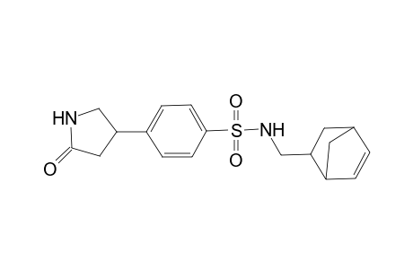 Benzenesulfonamide, N-(bicyclo[2.2.1]hept-5-en-2-ylmethyl)-4-(5-oxo-3-pyrrolidinyl)-