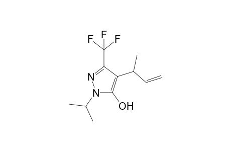 5-Hydroxy-1-isopropyl-4-(1-methyl-2-propenyl)-3-triifluoromethylpyrazole