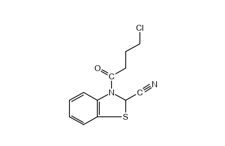 3-(4-chlorobutyryl)-2-benzothiazolinecarbonitrile