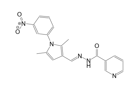 N'-{(E)-[2,5-dimethyl-1-(3-nitrophenyl)-1H-pyrrol-3-yl]methylidene}nicotinohydrazide