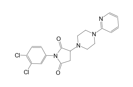 1-(3,4-dichlorophenyl)-3-[4-(2-pyridinyl)-1-piperazinyl]-2,5-pyrrolidinedione