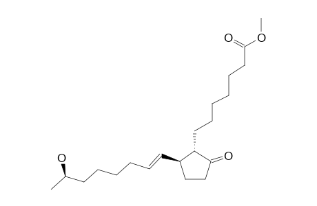 2-(6'-CARBOMETHOXYHEXYL)-3-(E-1''-OCTEN-7''-OLYL)-CYCLOPENTANONE
