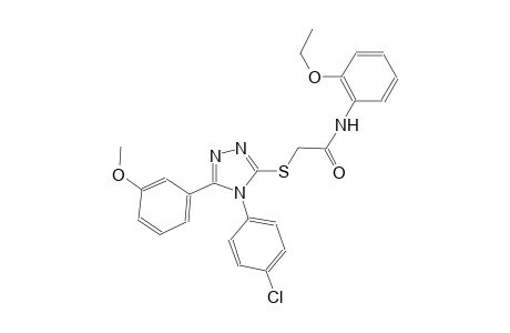 2-{[4-(4-chlorophenyl)-5-(3-methoxyphenyl)-4H-1,2,4-triazol-3-yl]sulfanyl}-N-(2-ethoxyphenyl)acetamide