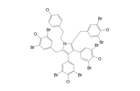 4-[2,5-bis(3,5-dibromo-4-hydroxy-benzyl)-4-(3,5-dibromo-4-hydroxy-phenyl)-1-[2-(4-hydroxyphenyl)ethyl]pyrrol-3-yl]-2,6-dibromo-phenol