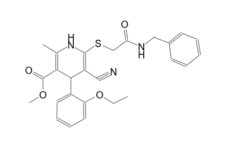 methyl 6-{[2-(benzylamino)-2-oxoethyl]sulfanyl}-5-cyano-4-(2-ethoxyphenyl)-2-methyl-1,4-dihydro-3-pyridinecarboxylate