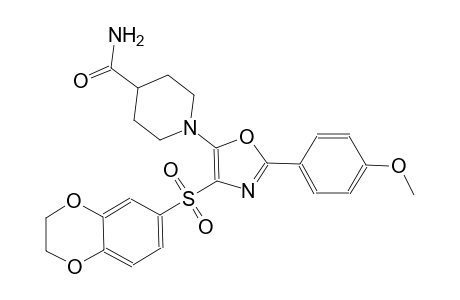 4-piperidinecarboxamide, 1-[4-[(2,3-dihydro-1,4-benzodioxin-6-yl)sulfonyl]-2-(4-methoxyphenyl)-5-oxazolyl]-