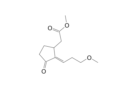 Methyl (E)-2-[3'-methoxypropylidene]-3-oxocyclopentane-acetate