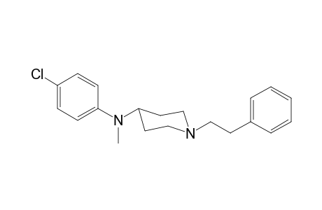 N-Methyl-N-4-chlorophenyl-1-(2-phenylethyl)piperidin-4-amine
