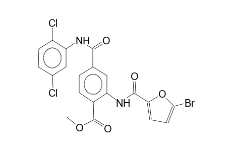 methyl N-(2,5-dichlorophenyl)-2-(5-bromo-2-furylcarbamido)monoamidoterephthalate