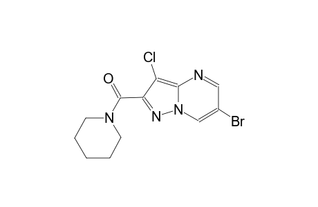 6-bromo-3-chloro-2-(1-piperidinylcarbonyl)pyrazolo[1,5-a]pyrimidine