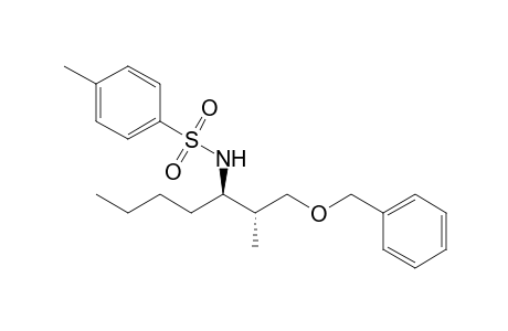4-Methyl-N-[(2R,3R)-2-methyl-1-phenylmethoxy-heptan-3-yl]benzenesulfonamide