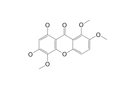 METHYLLANCEOLIN;1,3-DIHYDROXY-4,7,8-TRIMETHOXYXANTHONE