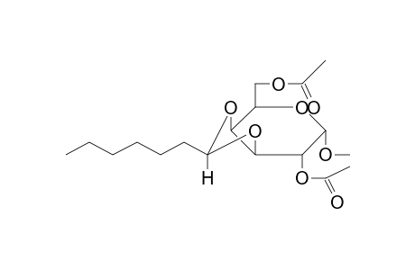 (7-acetoxy-2-hexyl-6-methoxy-4,6,7,7a-tetrahydro-3aH-[1,3]dioxolo[4,5-c]pyran-4-yl)methyl acetate