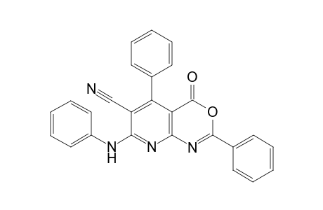 4-Oxo-2,5-diphenyl-7-(phenylamino)-4H-pyrido[2,3-d][1,3]oxazine-6-carbonitrile