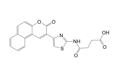 butanoic acid, 4-oxo-4-[[4-(3-oxo-3H-naphtho[2,1-b]pyran-2-yl)-2-thiazolyl]amino]-
