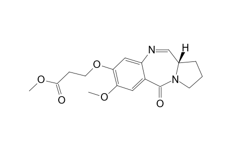 3-[[(6aS)-11-keto-2-methoxy-6a,7,8,9-tetrahydropyrrolo[2,1-c][1,4]benzodiazepin-3-yl]oxy]propionic acid methyl ester