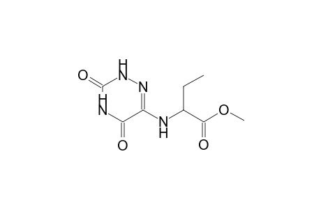 butanoic acid, 2-[(2,3,4,5-tetrahydro-3,5-dioxo-1,2,4-triazin-6-yl)amino]-, methyl ester