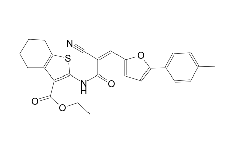 benzo[b]thiophene-3-carboxylic acid, 2-[[(2Z)-2-cyano-3-[5-(4-methylphenyl)-2-furanyl]-1-oxo-2-propenyl]amino]-4,5,6,7-tetrahydro-, ethyl