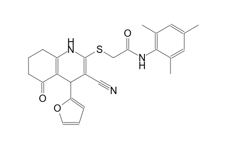 acetamide, 2-[[3-cyano-4-(2-furanyl)-1,4,5,6,7,8-hexahydro-5-oxo-2-quinolinyl]thio]-N-(2,4,6-trimethylphenyl)-
