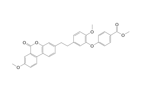 8-Methoxy-3-{2-[4-methoxy-3-(4-methoxycarbonylphenoxy)-phenyl]ethyl}dibenzo[bd]pyran-6-one