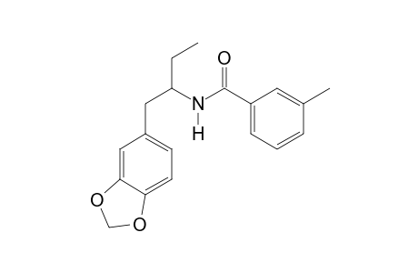 N-(3-Methylbenzoyl)-1-(3,4-methylenedioxyphenyl)butan-2-amine