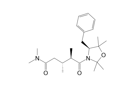 (3R,4R)-5-[(4S)-4-benzyl-2,2,5,5-tetramethyl-1,3-oxazolidin-3-yl]-N,N,3,4-tetramethyl-5-oxopentanamide