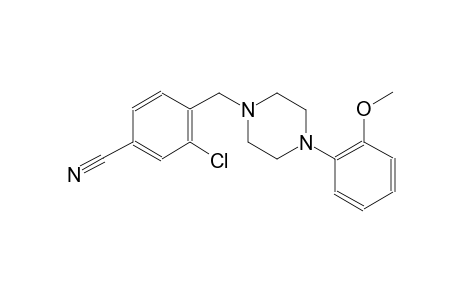 benzonitrile, 3-chloro-4-[[4-(2-methoxyphenyl)-1-piperazinyl]methyl]-