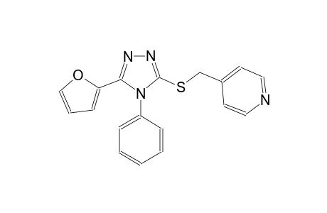 pyridine, 4-[[[5-(2-furanyl)-4-phenyl-4H-1,2,4-triazol-3-yl]thio]methyl]-