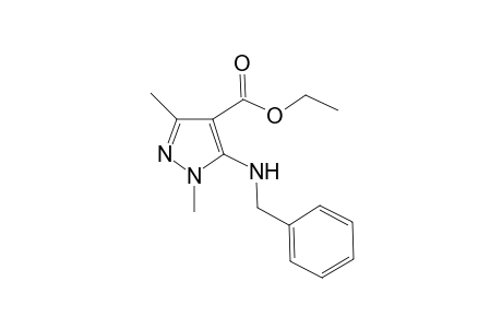 5-Benzylamino-1,3-dimethylpyrazole-4-carboxylic ester