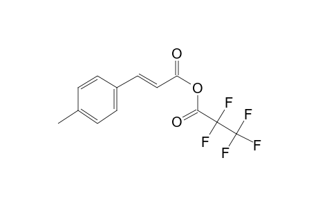 4-Methylcinnamic acid, o-pentafluoropropionyl-