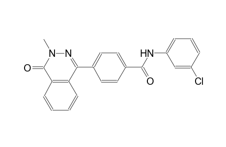 N-(3-chlorophenyl)-4-(3-methyl-4-oxo-3,4-dihydro-1-phthalazinyl)benzamide